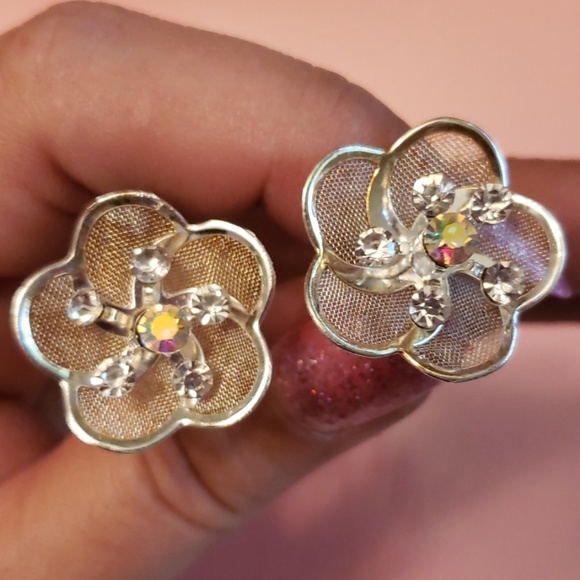 💋Bridal Swarovski CrystalMesh Hair Pins/Accessory - Picture 2 of 8